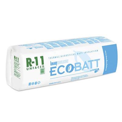 Knauf Ecobatt R-11 Unfaced Fiberglass Insulation Batts - All Sizes