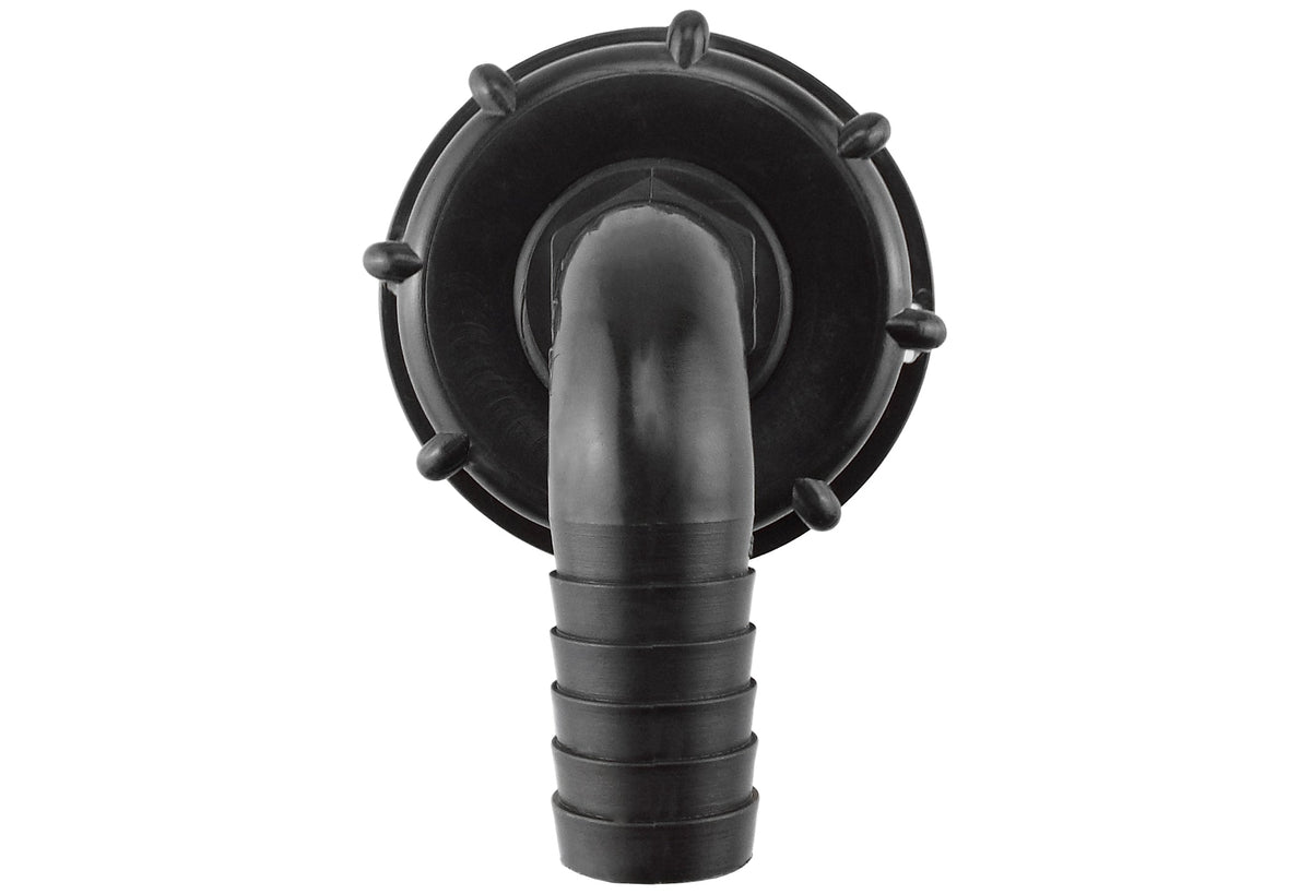 IBC 2” S60X6 Cap with Pond Elbow 20mm Barb