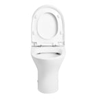Palma Rimless Back to wall Toilet With Soft Close Seat - Whte