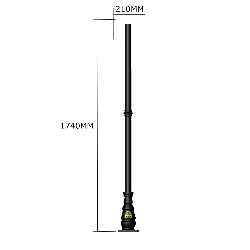Traditional lamp post column 1.74m (LC007)