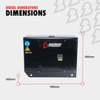 Bimson Power 12.5 kVA 3 Phase Diesel Generator - Wireless Start