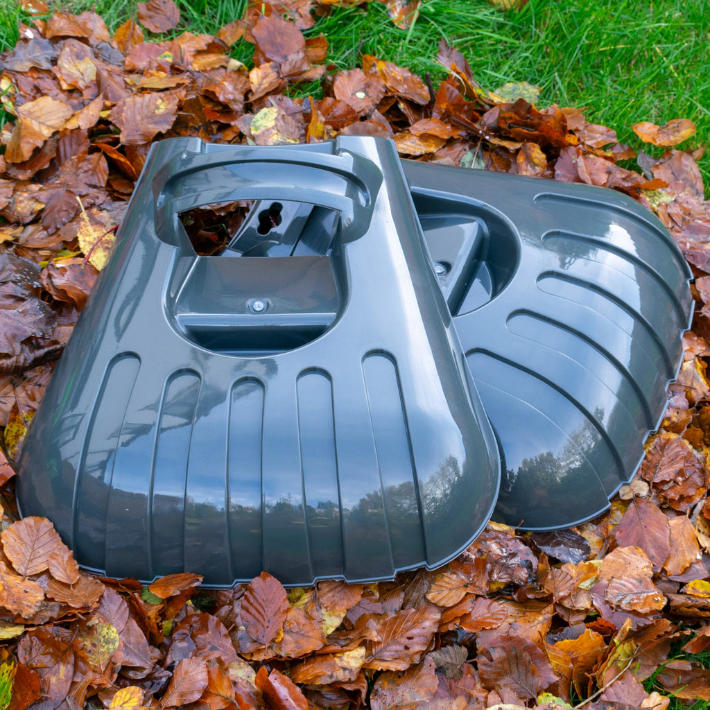 Leaf Grab Large Garden Cleaning Scoops, Dark Gray