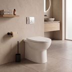 Basics Rimless Back to Wall Toilet with Soft Close Seat - White