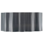 Wavy Plastic Garden Lawn Edging, H=10CM, L=9M, Gray