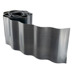 Wavy Plastic Garden Lawn Edging, H=20CM, L=9M, Gray