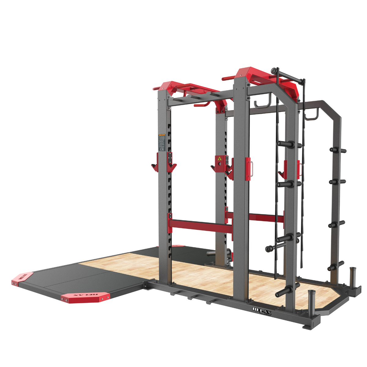 RMC Commercial Elite Power Rack + Weight Lifting Platform - VOLTZ Series