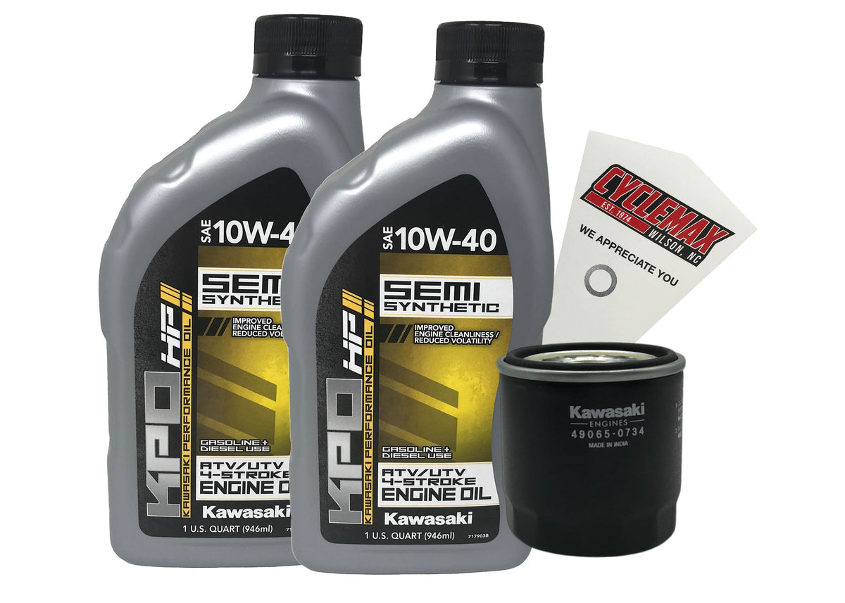 Kawasaki KPO Semi-Synthetic Oil Change Kit for 2005-2020 MULE 600
