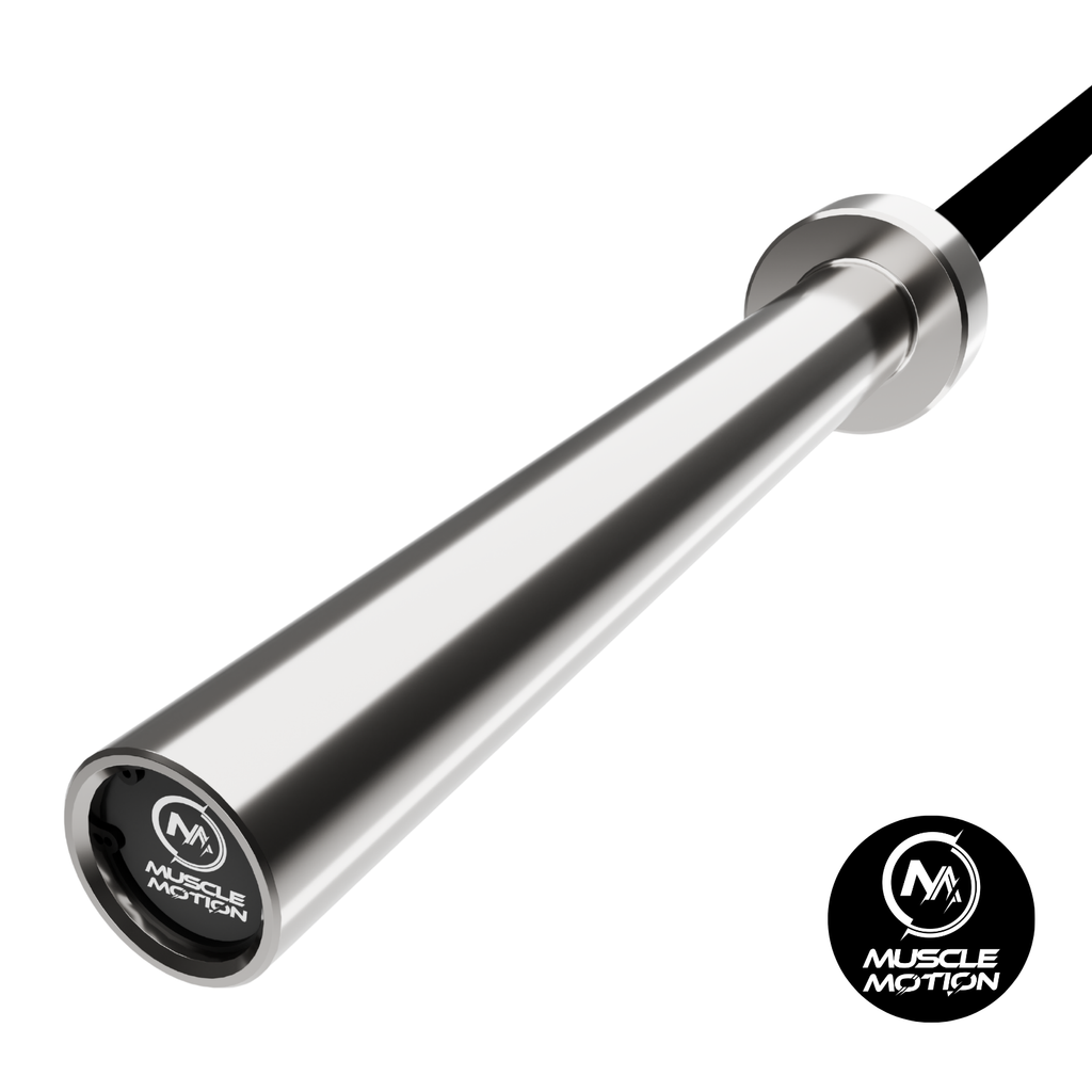 Muscle Motion Hardened Chrome Olympic Barbell (20kg) - 1500lbs Rating