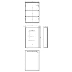 Root Illuminated Mirror Cabinet - 700mm x 500mm