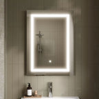 Modena Touch Sensor Rectangular Illuminated Mirror - 700mm x 500mm