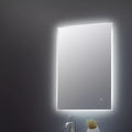 Echo Ambient Rectangular LED Touch Sensor Illuminated Mirror - 700mm x 500mm