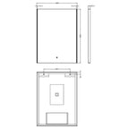 Mode Ambient Rectangular Touch Sensor Illuminated Mirror - 800mm x 600mm