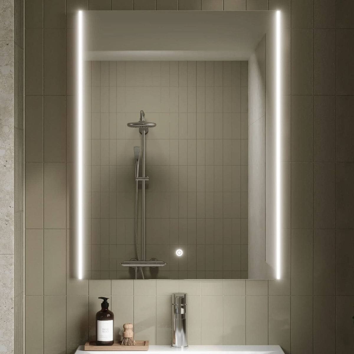 Mode Ambient Rectangular Touch Sensor Illuminated Mirror - 800mm x 600mm