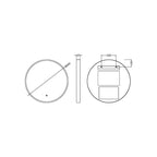 Vertex Inset Frame Round Illuminated Mirror