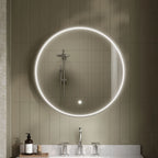 Vertex Inset Frame Round Illuminated Mirror