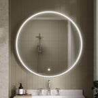 Vertex Inset Frame Round Illuminated Mirror