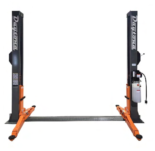 Daytona LTPF9 9,000LB Capacity Two Post Baseplate Lift