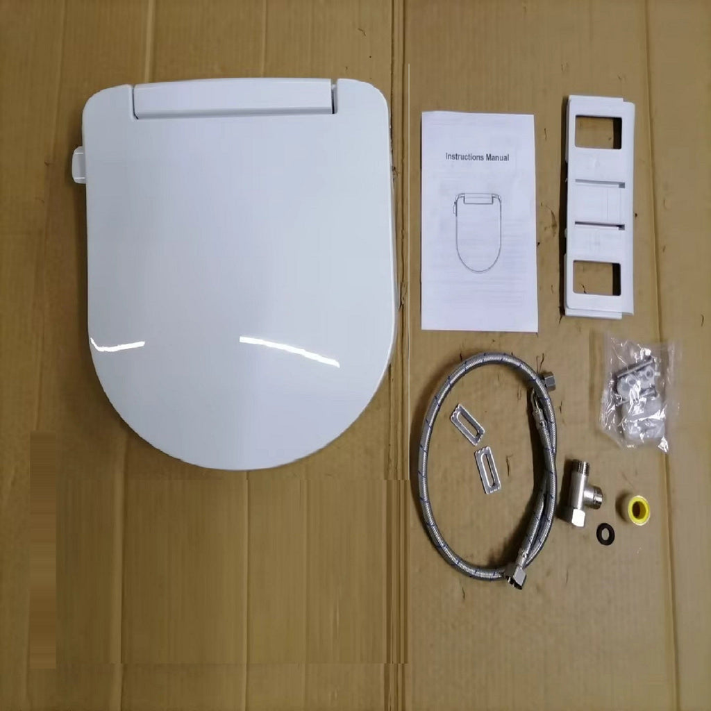 Rimini D Shape Soft Close Bidet Toilet Seat - White