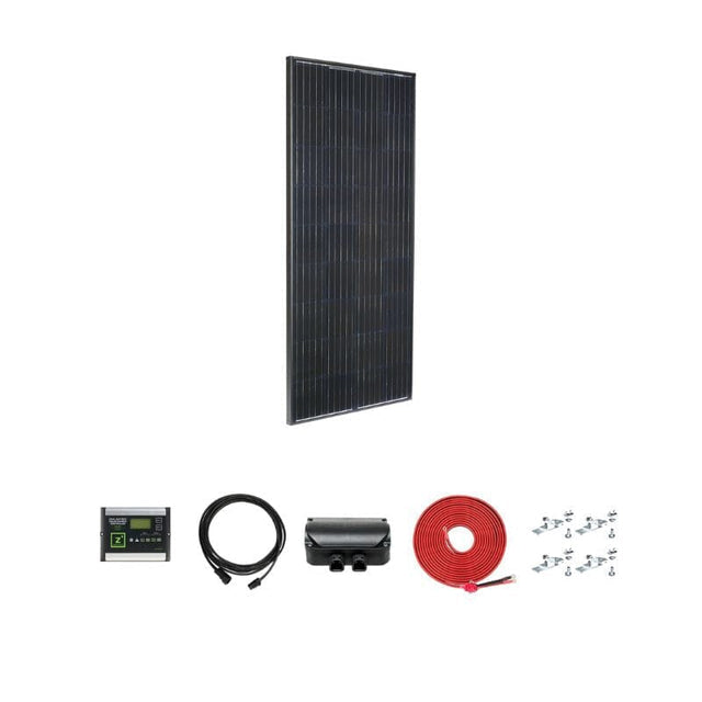 Zamp Solar Legacy Black 190 Watt Dual Battery Deluxe Kit (30 Amp)