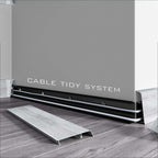 PVC Skirting Board Lima 72mm  With Cable Management System
