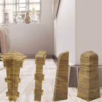 PVC Skirting Board Lima 72mm  With Cable Management System