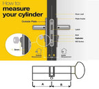 Thumb Turn Euro Cylinder Barrel Lock with keys