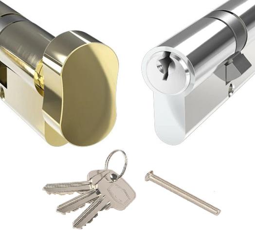 Thumb Turn Euro Cylinder Barrel Lock with keys