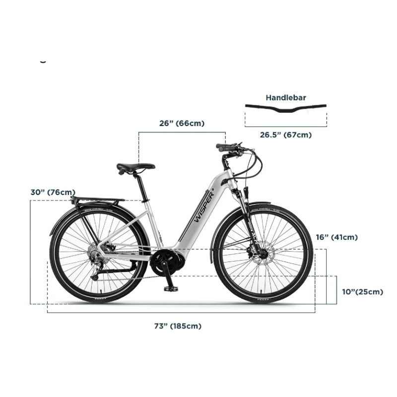 Wisper Wayfarer M7 Mid Drive Step Through Electric Bike
