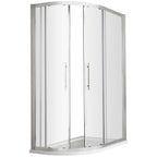 Oasis 8mm Glass 2 Door Offset Quadrant Shower Enclosure - Chrome