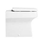 Messina Modern Back To Wall Toilet With Soft Close Seat - White