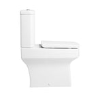Messina  Close Coupled Toilet with Soft Close Seat & Cistern - White
