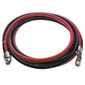 12 Foot Air and Fluid Hose Assembly Set with Fittings for Spray Guns, Paint Pressure Pot Tanks, Professional Heavy Duty - Air 3/8" NPS, 5/16" ID &