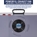 Portable Airbrush Spray Booth Kit with Exhaust Fan, LED Light, Turntable & Extension Hose