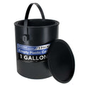 1 Gallon Empty Plastic Paint Can Bucket, Pack of 1 - Triple Lock Airtight Lid Seal, 128 fl. oz. All-Plastic Coating Storage Can, Handle