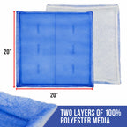 Premium Paint Spray Booth Tacky Intake Filter Panel 20" x 20", Box of 20, Internal Wire Frame, Crossdraft Booth Filtration Dirt Particles