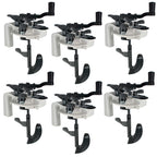 Paint Can Mixing Lid & Pouring Spout, 1 Quart Size, Pack of 6 - Mix Blade for Easy, Mess-Free Stirring, Pouring Storing - Pistol Grip Handle