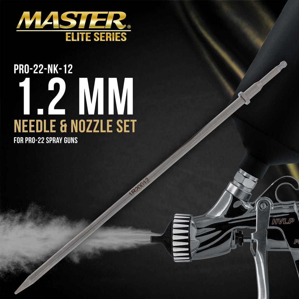 1.2 mm Needle, Fluid Nozzle and Air Cap Set Only - Fits PRO-22 HVLP Touch-Up Spray Gun