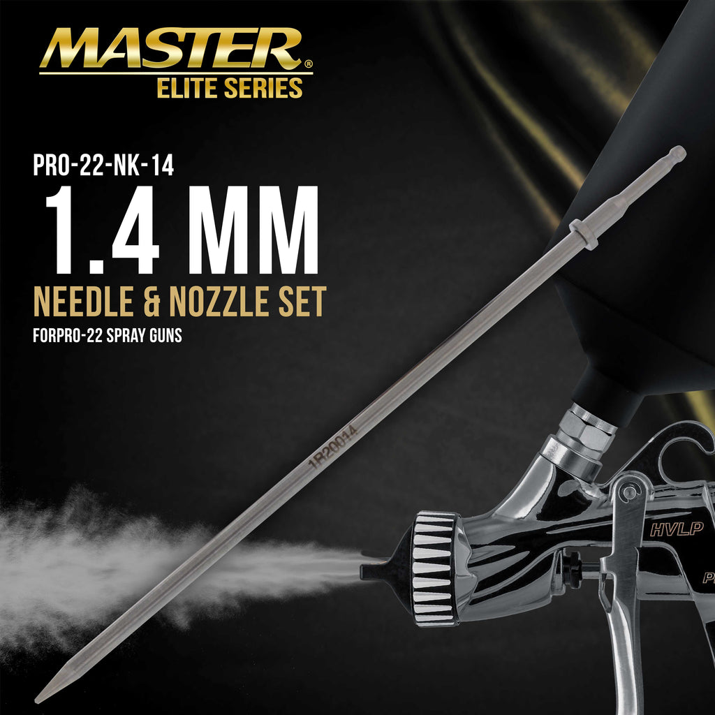 1.4 mm Needle, Fluid Nozzle and Air Cap Set Only - Fits PRO-22 HVLP Touch-Up Spray Gun