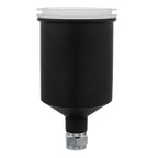150 ml Aluminum Gravity Feed Touch-Up Spray Paint Gun Cup with Plastic Push-On Lid Matte Black Cup, Fits PRO-22 HVLP Touch-Up Spray Gun