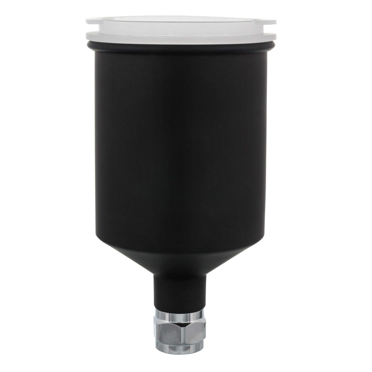 150 ml Aluminum Gravity Feed Touch-Up Spray Paint Gun Cup with Plastic Push-On Lid Matte Black Cup, Fits PRO-22 HVLP Touch-Up Spray Gun