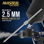 2.5 mm Needle, Fluid Nozzle and Air Cap Set Only - Fits PRO-33 High-Performance HVLP Spray Gun
