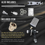 Performance PRO-44 HVLP Spray Gun Ultimate Kit with 4 Fluid Tips 1.3, 1.4, 1.5 & 1.8mm - Automotive Spray Paint Gun for Painting Basecoats