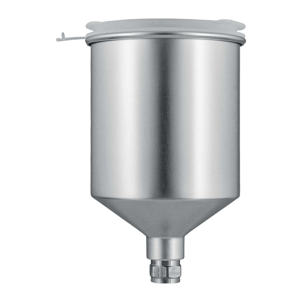 600 ml Aluminum Gravity Feed Spray Paint Gun Cup with a Drip-Free Plastic Push-On Lid - Cup Fits All PRO-44 Series HVLP Spray Guns
