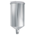 1000 ml Aluminum Gravity Feed Spray Paint Gun Cup with a Drip-Free Plastic Push-On Lid - Cup Fits All PRO-44 Series HVLP Spray Guns