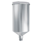 1000 ml Aluminum Gravity Feed Spray Paint Gun Cup with a Drip-Free Plastic Push-On Lid - Cup Fits All PRO-44 Series HVLP Spray Guns