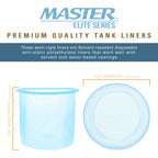 2.8 Gallon Paint Pressure Pot Tank Liners, Pack of 48 - Disposable Liners that Fit Most 2.5 to 2.8 Gallon Tanks,  Models