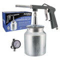 Undercoating Spray Gun with Regulator & 25 oz Suction Feed Cup - Pneumatic Automotive Application Sprayer Undercoating Gun for Truck Bed Liner