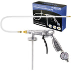 Undercoating Spray Gun with Regulator & Flexible Extension Wand - Pneumatic Automotive Application Sprayer Undercoating Gun for Truck Bed Liner