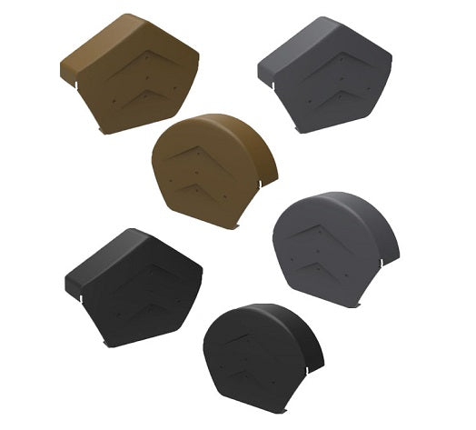 Universal Dry Verge Ridge End Cap (Manthorpe Ambidextrous Verge)