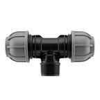 Wall Flange Kit 20mm MDPE - Lever Valve & 25mm MDPE Tee Outlet